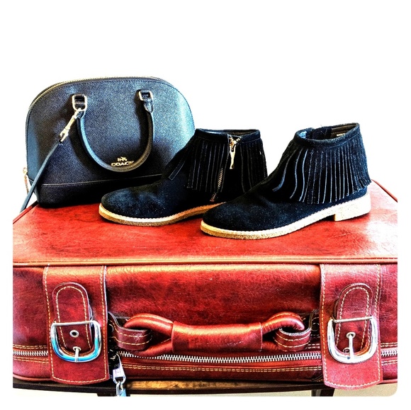 kate spade Shoes - Kate Spade ♠️ Black Suede Ankle Bootie